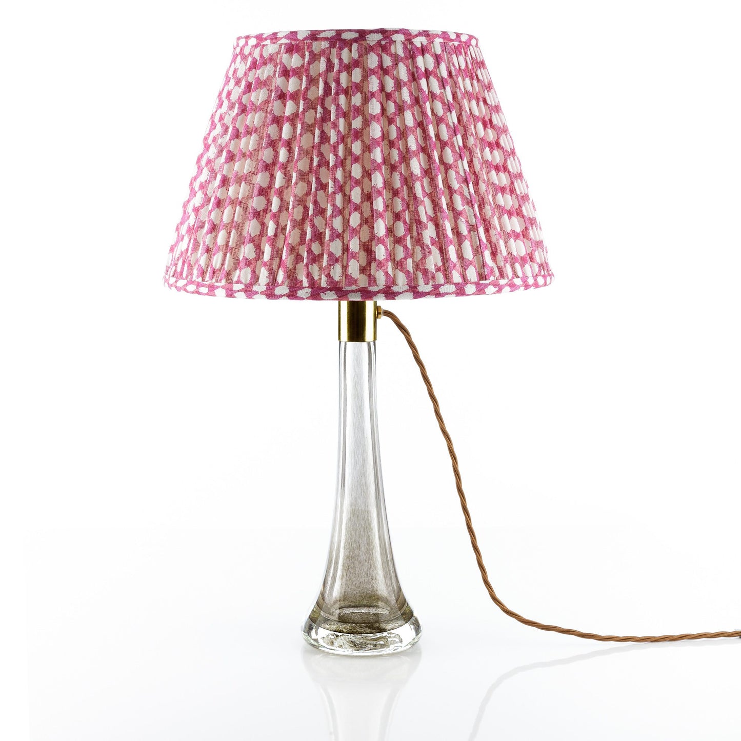 Lampshade in Fuchsia Wicker 16"