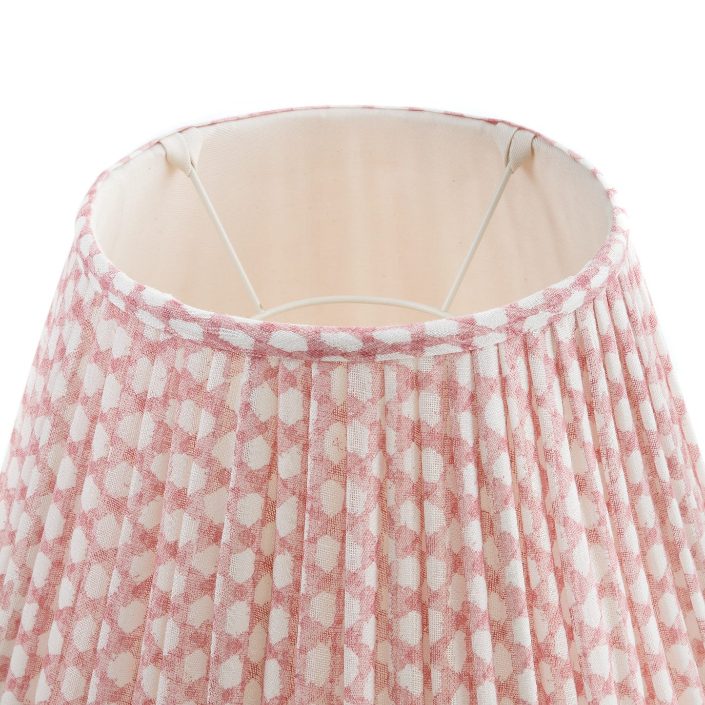 Lampshade in Pink Wicker