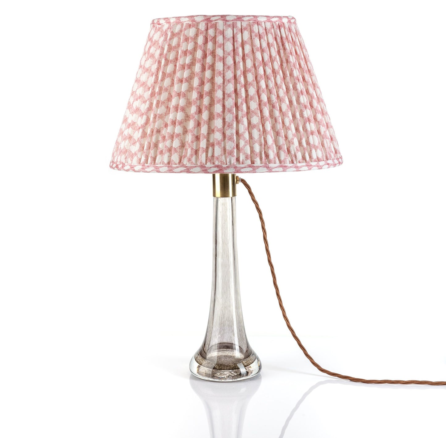Lampshade in Pink Wicker