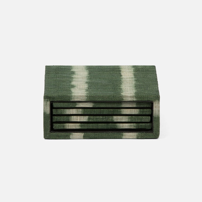 Blue Pheasant Kuta Green Tie Dye Coasters