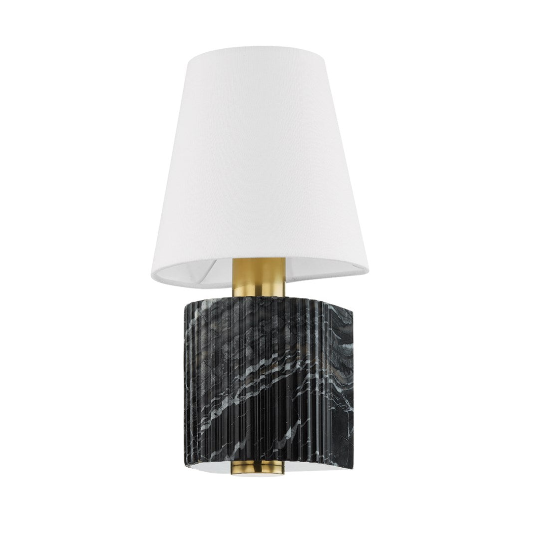 Hudson Valley Lighting Aden Sconce in Black Marble