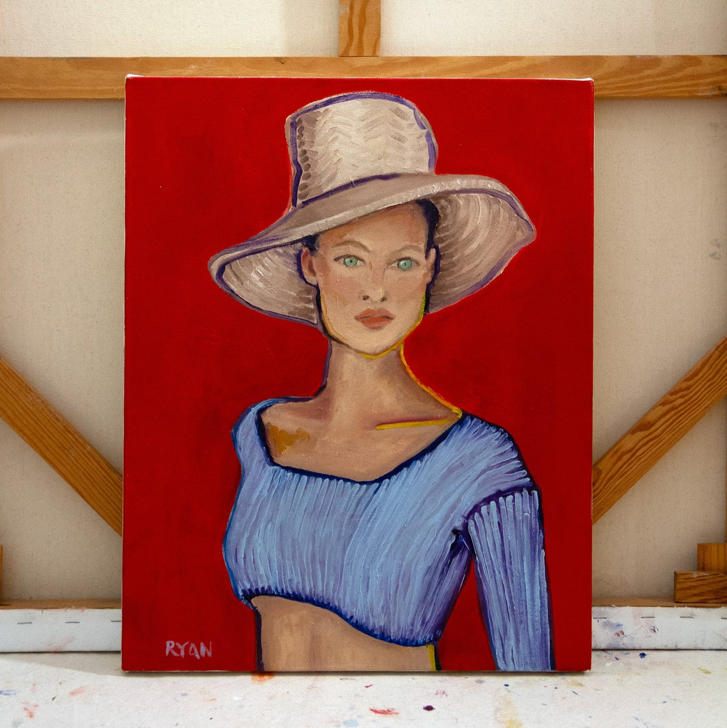 Girl with the Straw Hat by Rachael Ryan