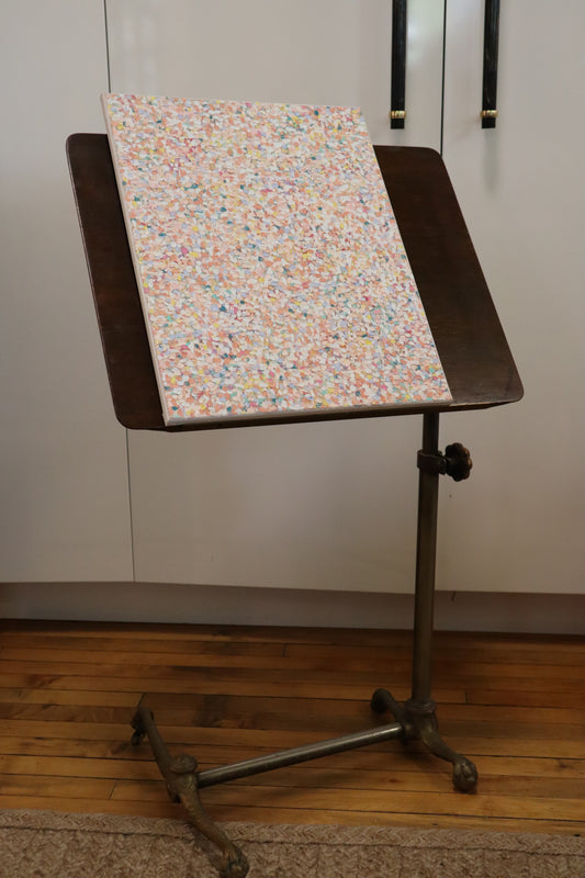 Brass and Wood Art Stand
