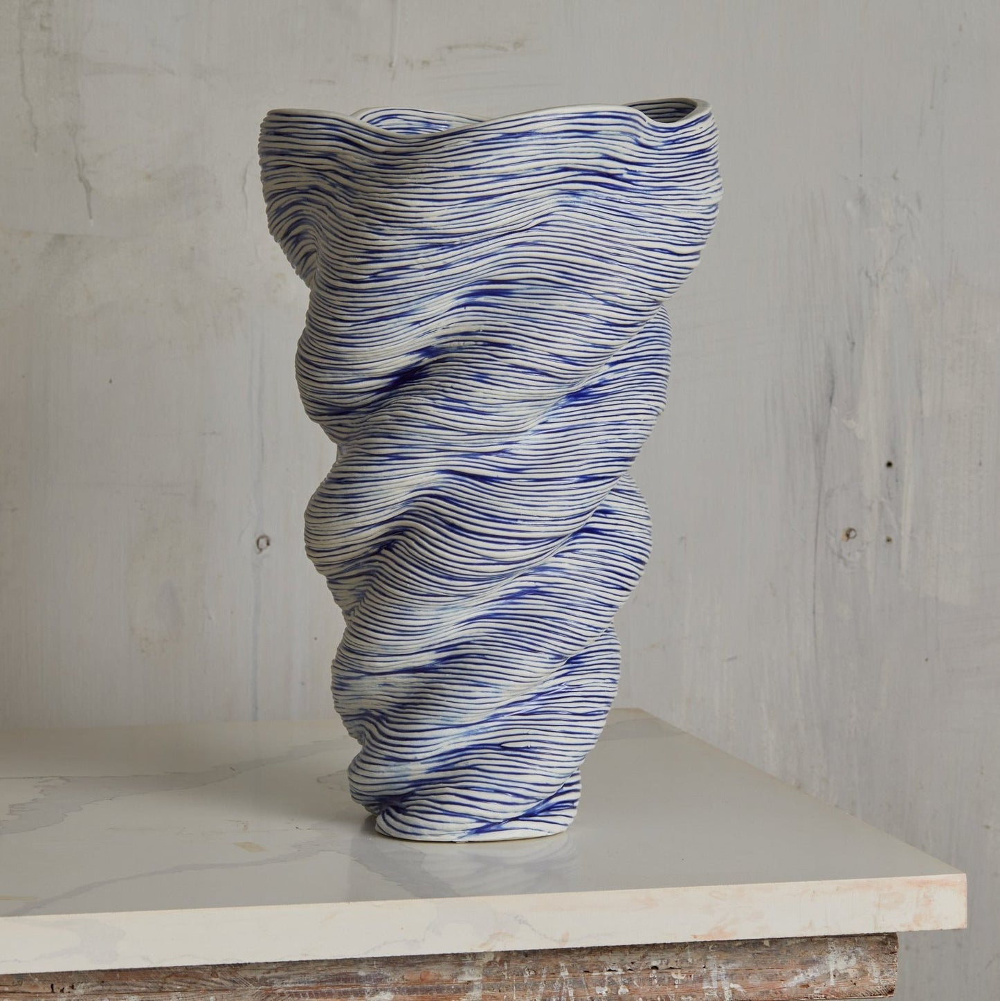 XL Blue Vase by Philip Soucy