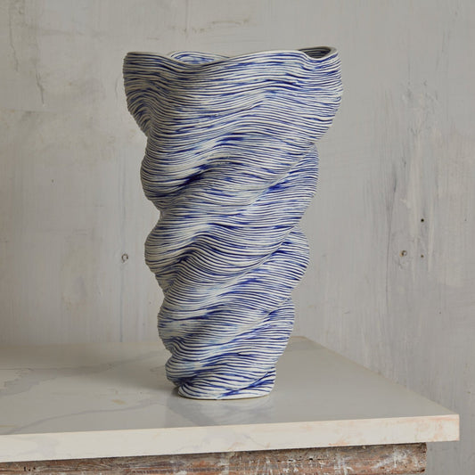 XL Blue Vase by Philip Soucy