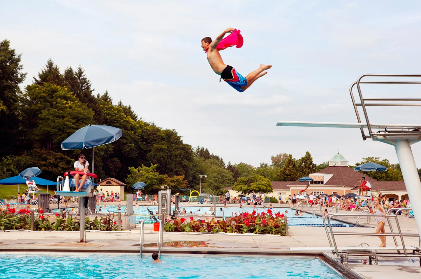 George Lange Boy Flying on Labor Day