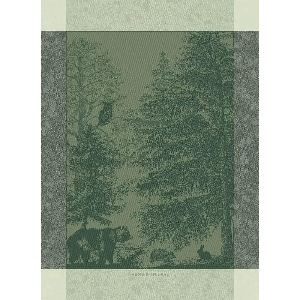 Animaux De La Foret Sapin Jacquard Kitchen Towel