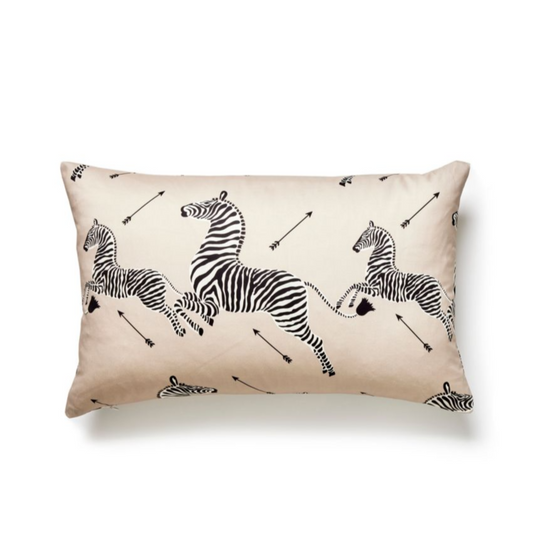Scalamandre Zebras Petite Sand Lumbar Pillow