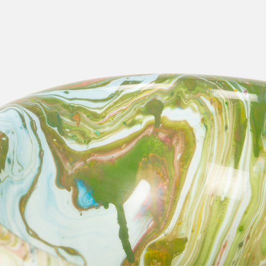 Made Goods Darva Green Swirl Bowl