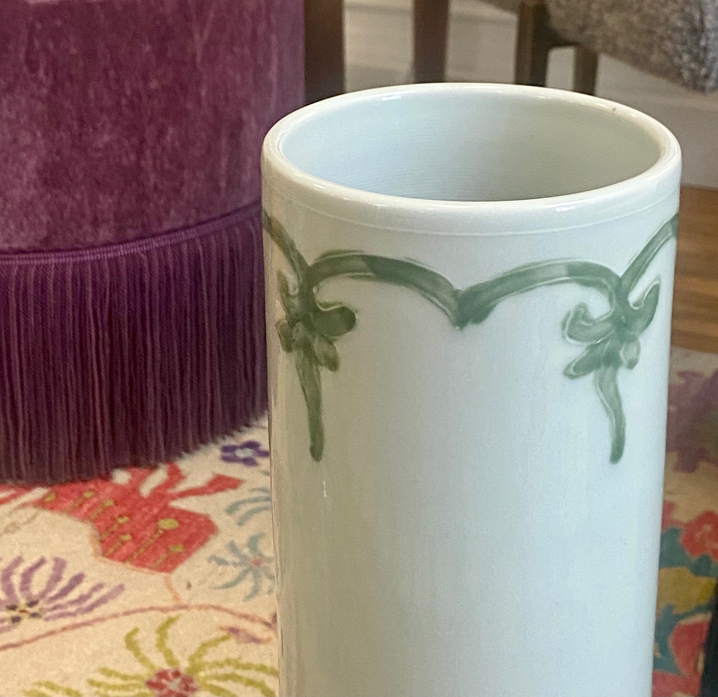 Legend of Asia Celadon Green Dragon Vase