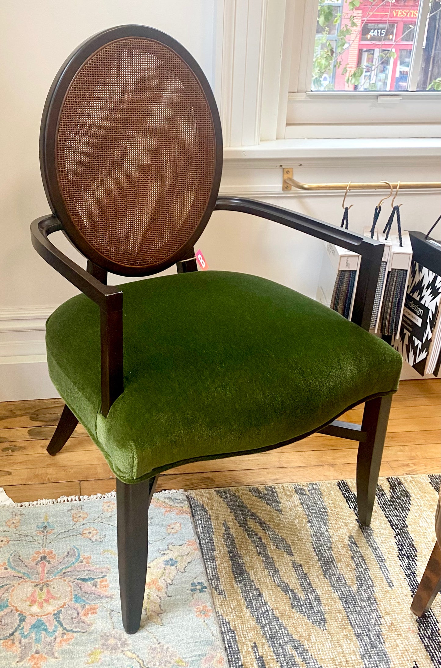 Port Eliot Oval Cane Back Arm Chair