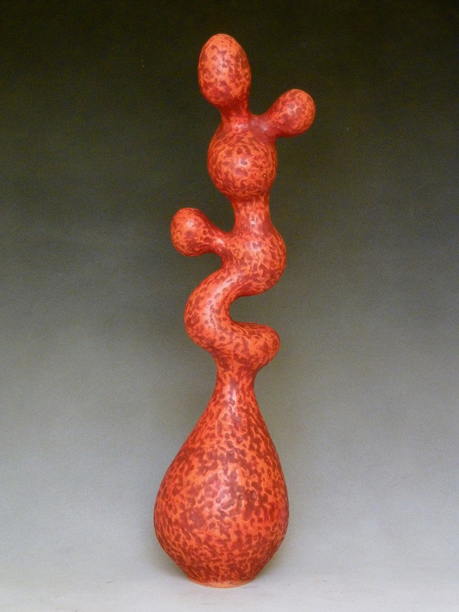 Joan Zagrobelny Red Growth Sculpture