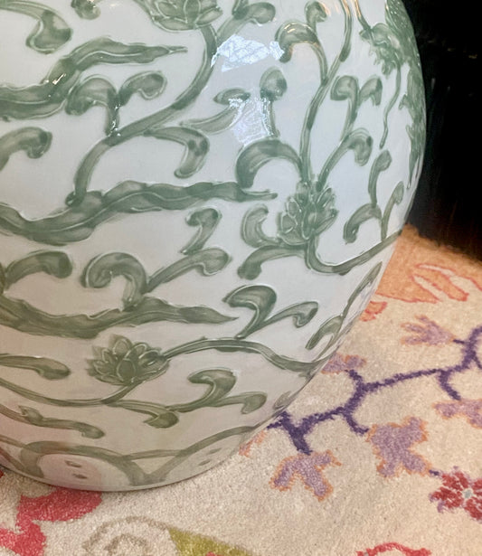 Legend of Asia Celadon Green Dragon Vase