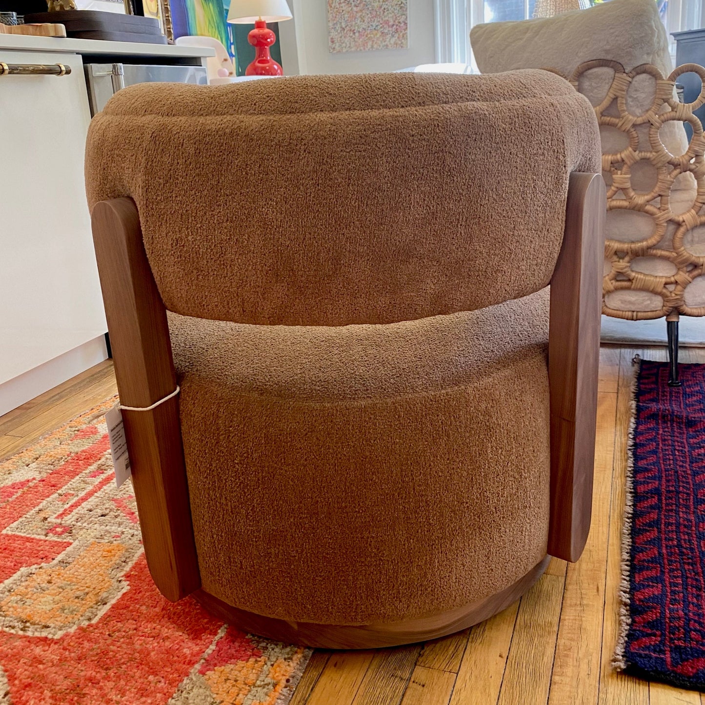 Verellen Gaston Brown Swivel Chair