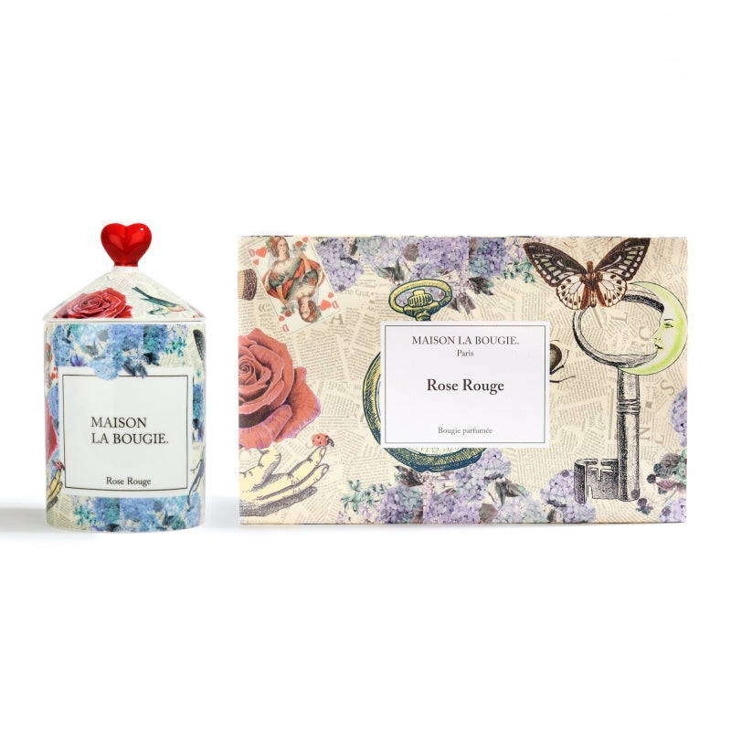 Maison La Bougie Rose Rouge Ceramic Candle