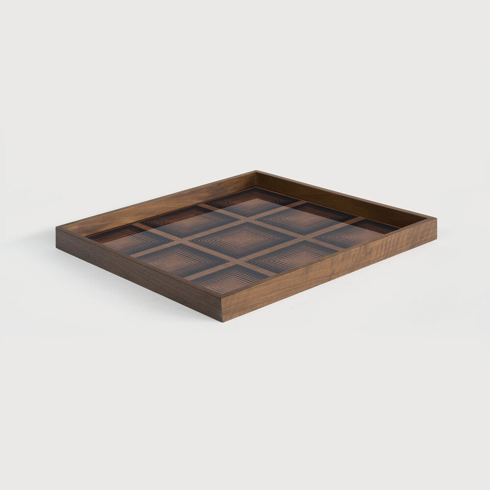 Ethnicraft Squares Glass Tray
