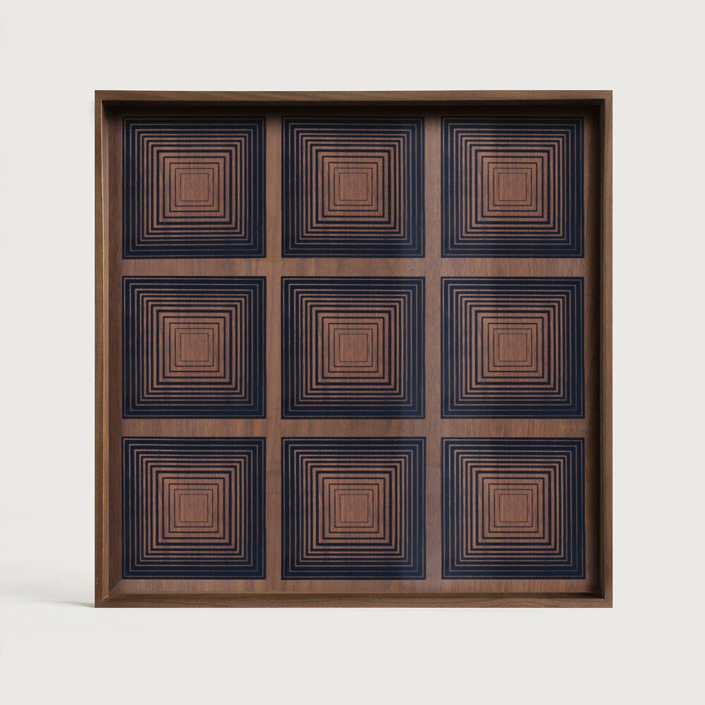 Ethnicraft Squares Glass Tray