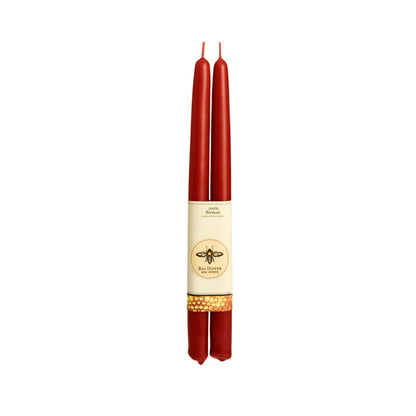 Pair of 100% Pure Beeswax Taper Candles