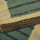 Blue Geometric Striped Scandinavian Rug