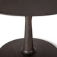 Round Torsion Dining Table in Brown Varnished Oak