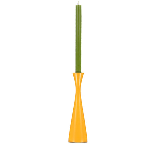 Tall Saffron Yellow Candleholder