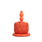 Wooden Twine Holder with Jute Ball in Orange