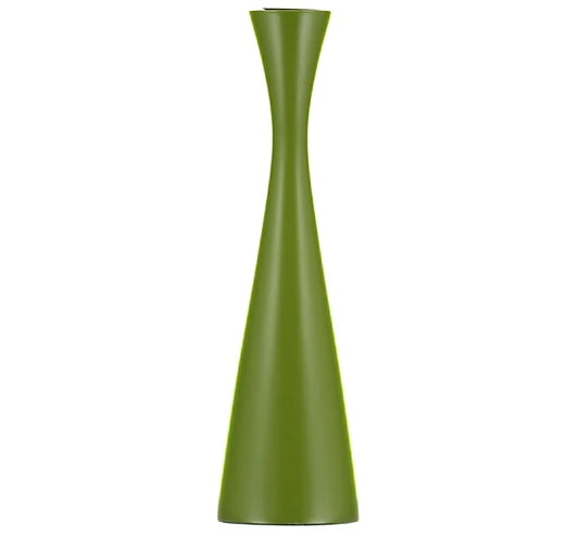 British Colour Standard Tall Olive Green Candleholder