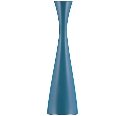 British Colour Standard Tall Petrol Blue Candleholder