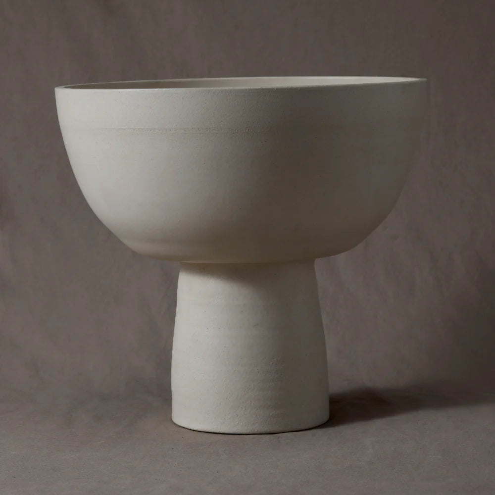 Style Union Home Large Footed Bowl in Blanc