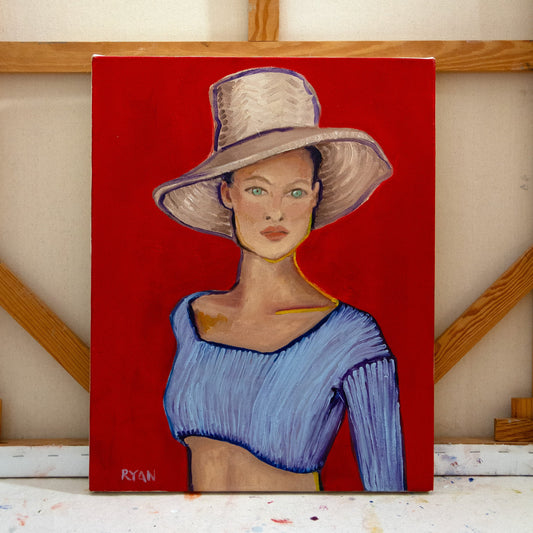 Girl with the Straw Hat by Rachael Ryan