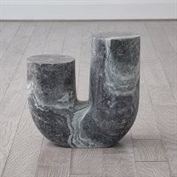 Marble Tube Table in Black