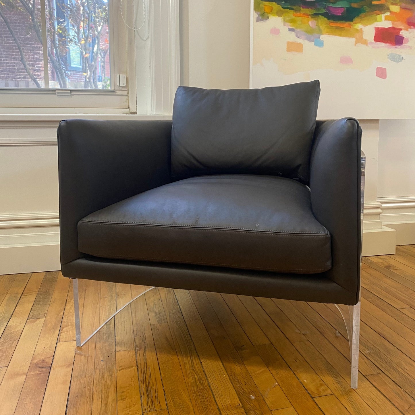 Thayer Coggin Acrylic Lounge Chair