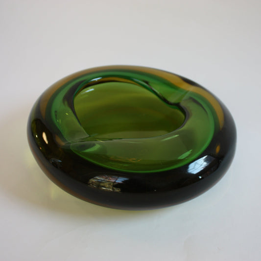 Green Murano Glass Bowl