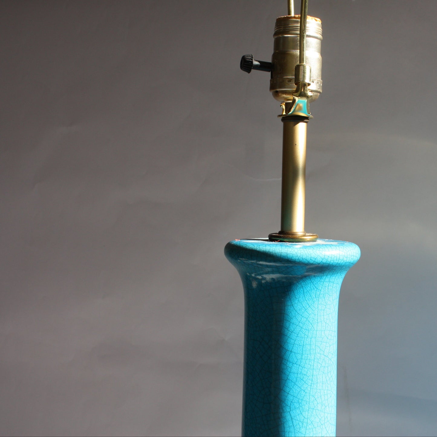 Tall Blue Table Lamp