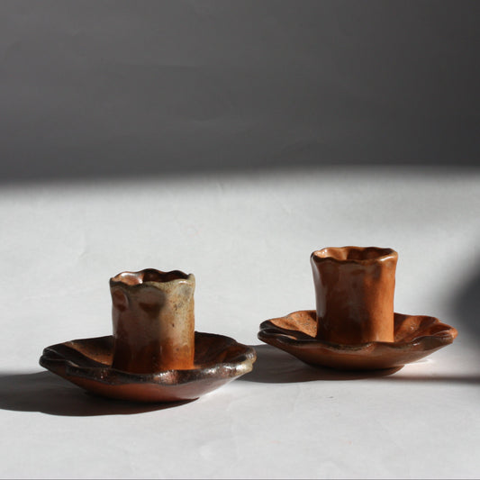 Ceramic Candlestick Holder by Meghan Burke Studio