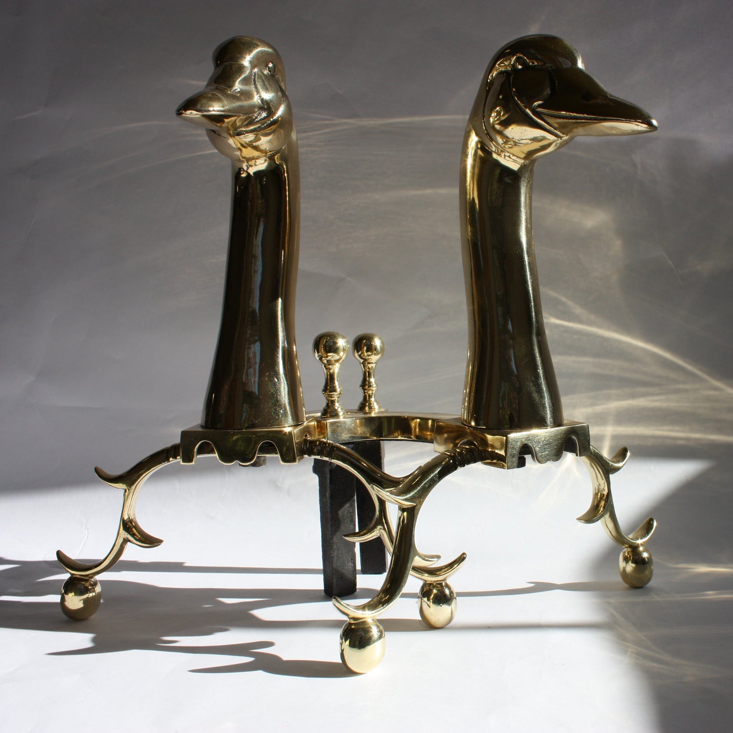 1920's Duck Andirons (Set of 2)