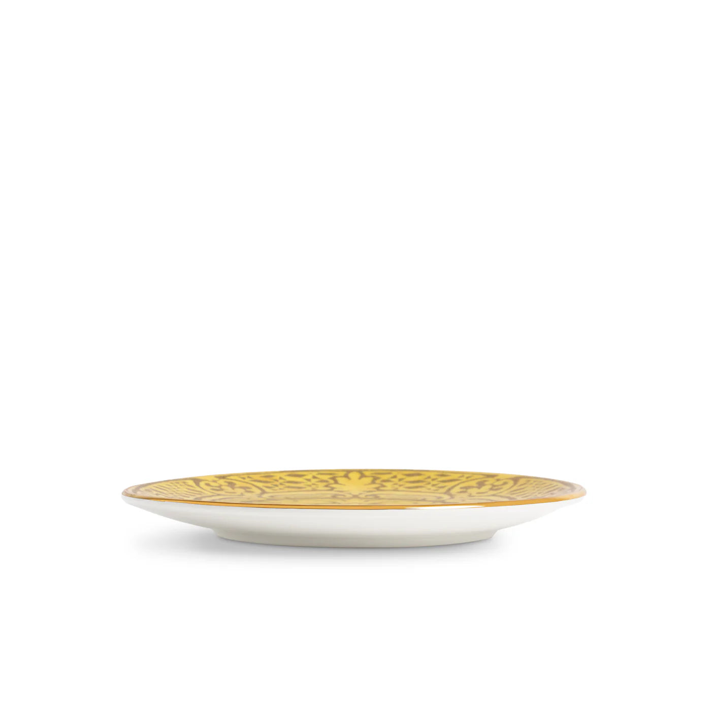 Set of 4 Fortuny Orsini Yellow Dessert Plates