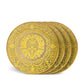 Set of 4 Fortuny Orsini Yellow Dessert Plates