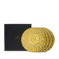 Set of 4 Fortuny Orsini Yellow Dessert Plates