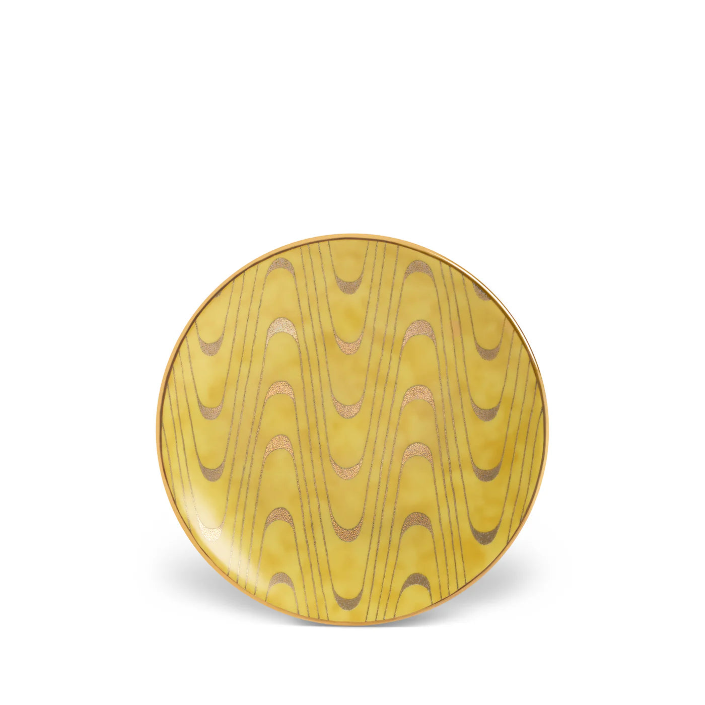 Set of 4 Fortuny Apollo Yellow Canape Plates