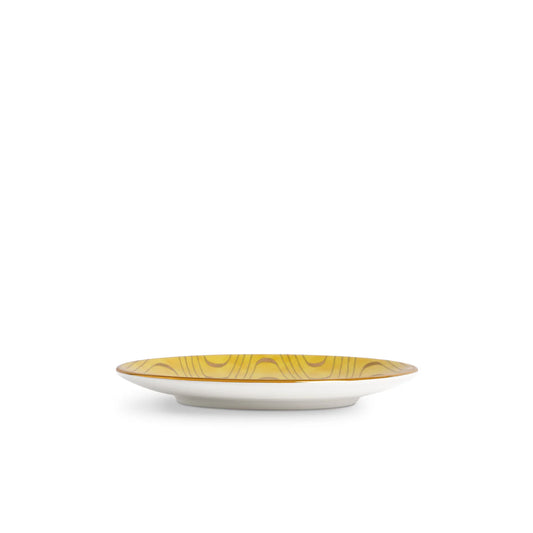 Set of 4 Fortuny Apollo Yellow Canape Plates