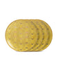 Set of 4 Fortuny Apollo Yellow Canape Plates