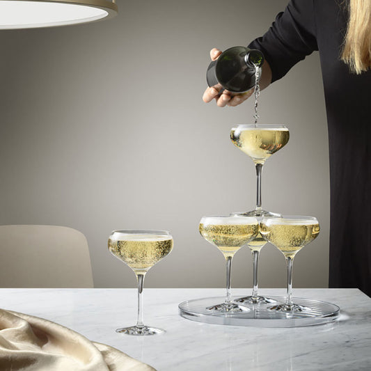 Orrefors More Coupe Glasses (Set of 4)