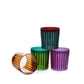Set of 4 Assorted Prism Double Old Fashioned Glasses