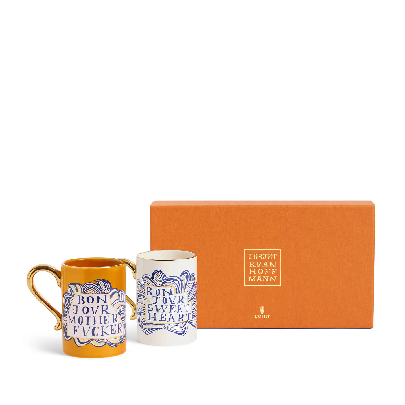 Set of 2 Ruan Hoffmann Mugs