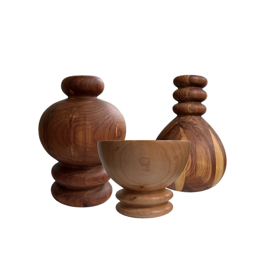 Han Studio Vases and Bowl (Set of 3)