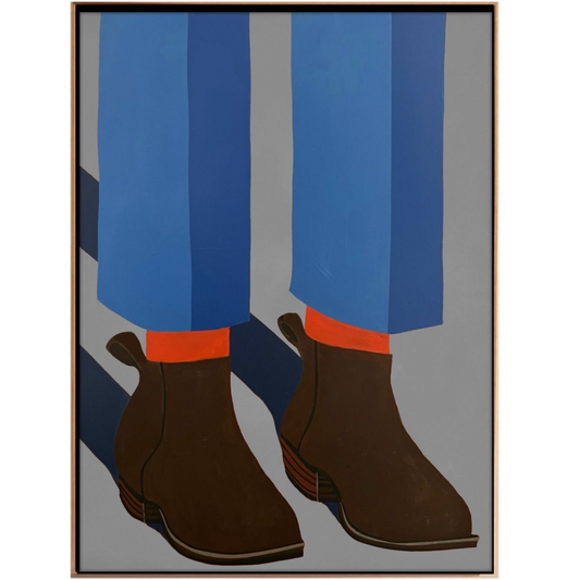 Red Socks / Chelsea Boots by Brooks Burns