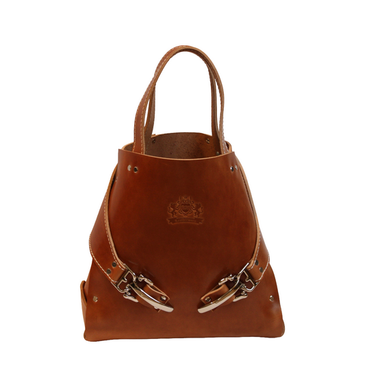 Brown Leather Soigné Tote Bag