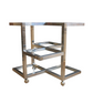 Milo Baughman Style Chrome Bar Cart