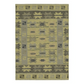 Green and Blue Geometric Scandinavian Rug